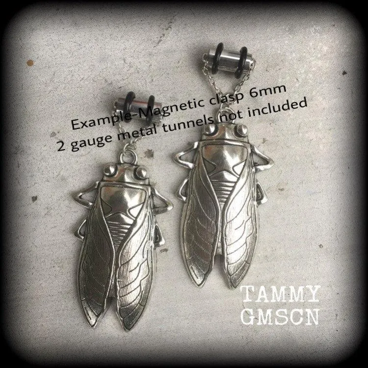 0 gauge weights 00 gauge tunnel dangles 12mm 14mm ear weights Ear hangers Cicada Plug dangles Plugs Hanging gauges Earrings for gauged ears