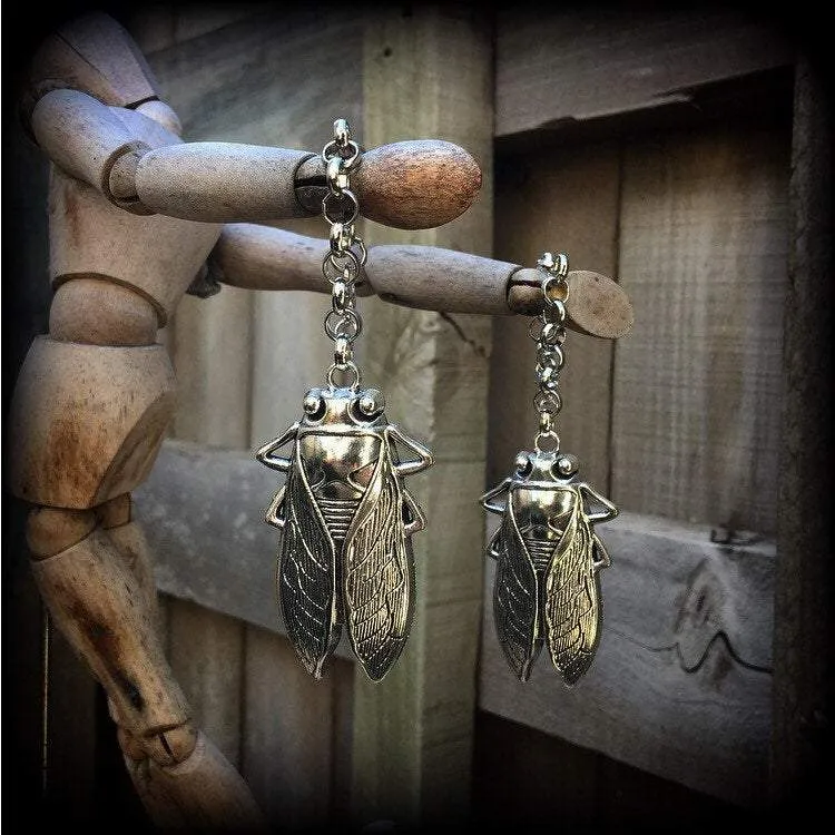 0 gauge weights 00 gauge tunnel dangles 12mm 14mm ear weights Ear hangers Cicada Plug dangles Plugs Hanging gauges Earrings for gauged ears