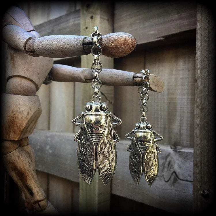 0 gauge weights 00 gauge tunnel dangles 12mm 14mm ear weights Ear hangers Cicada Plug dangles Plugs Hanging gauges Earrings for gauged ears
