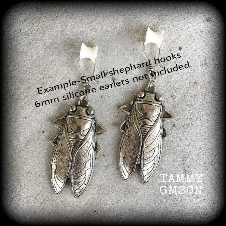 0 gauge weights 00 gauge tunnel dangles 12mm 14mm ear weights Ear hangers Cicada Plug dangles Plugs Hanging gauges Earrings for gauged ears