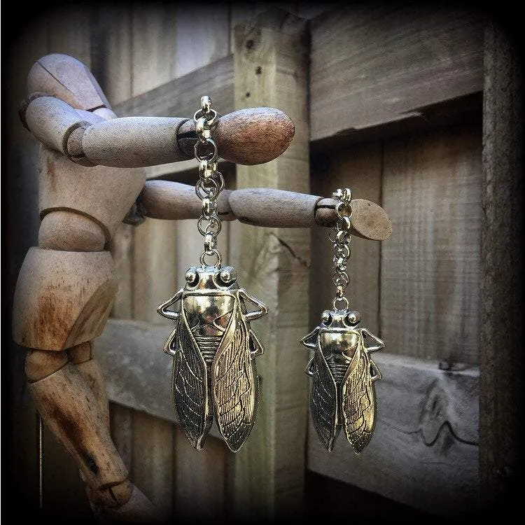 0 gauge weights 00 gauge tunnel dangles 12mm 14mm ear weights Ear hangers Cicada Plug dangles Plugs Hanging gauges Earrings for gauged ears