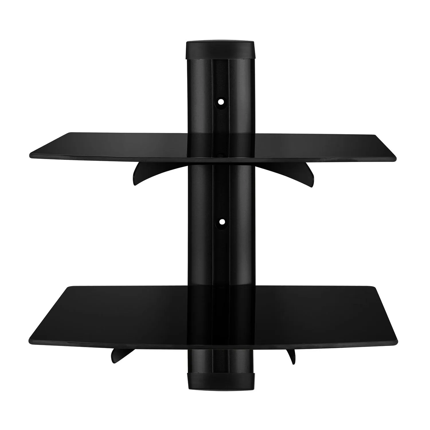 2 Tier Dual Glass Shelf Wall Mount
