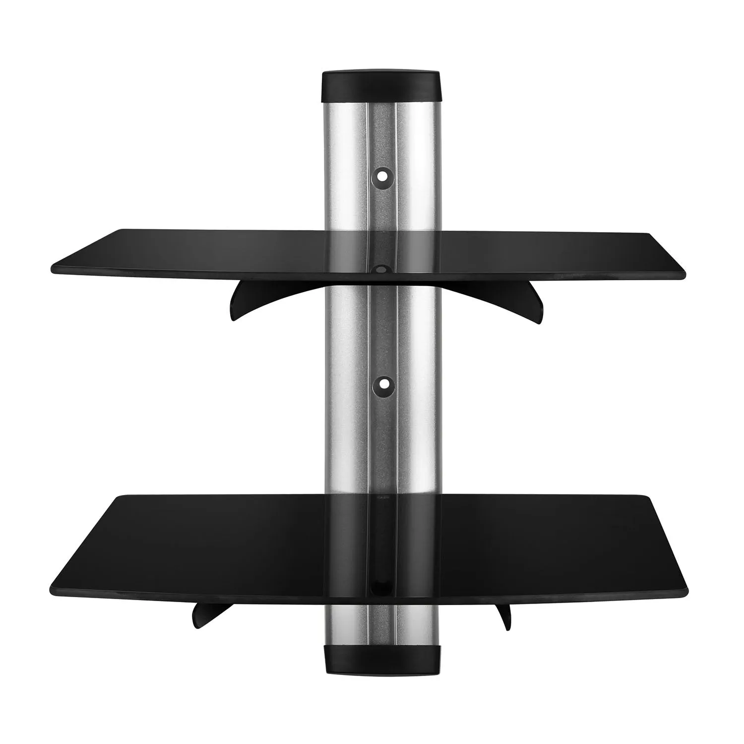 2 Tier Dual Glass Shelf Wall Mount