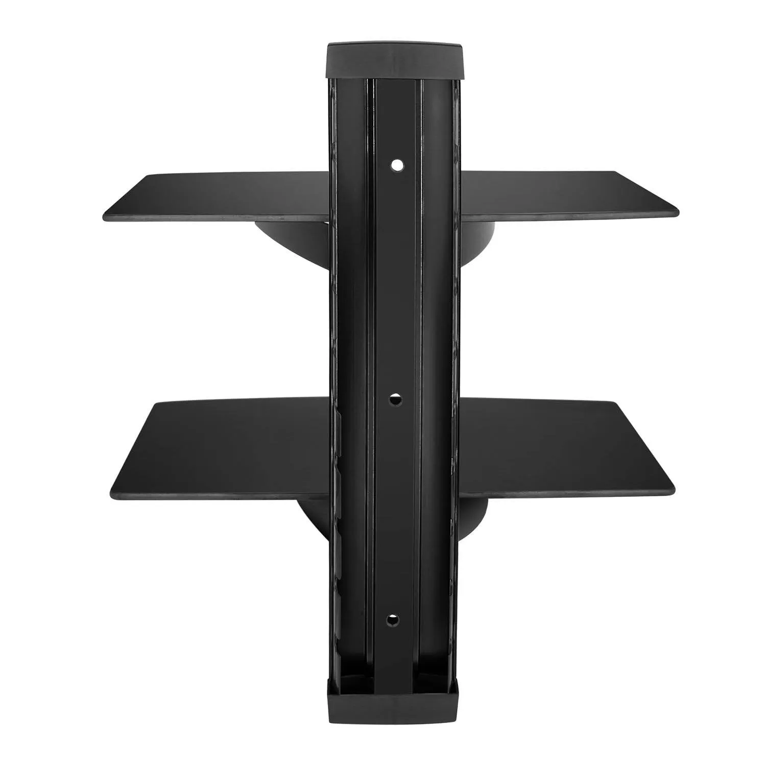 2 Tier Dual Glass Shelf Wall Mount