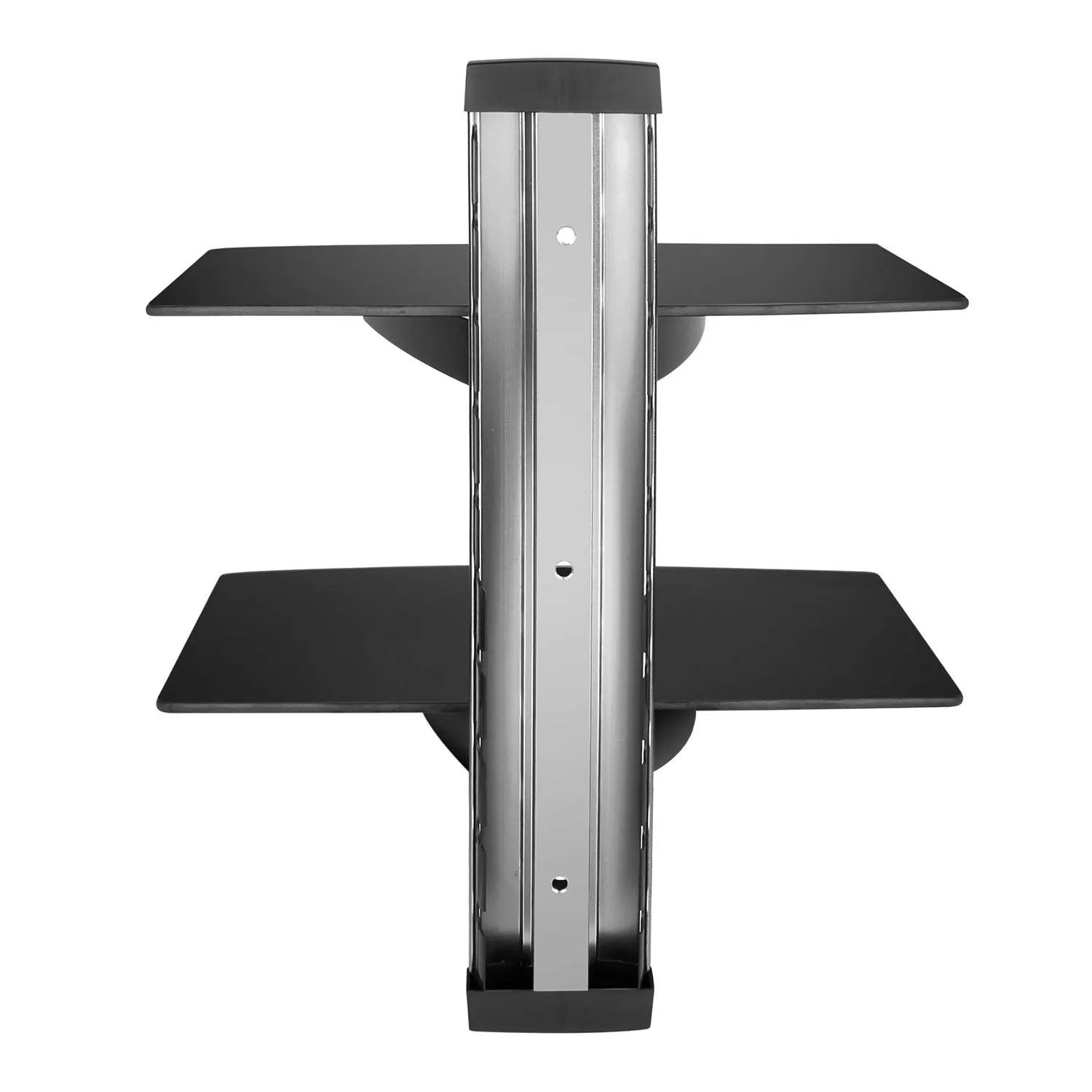 2 Tier Dual Glass Shelf Wall Mount