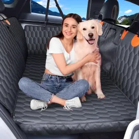 3-in-1 Convertible Dog Car Seat Extender & Booster Seat  400lb Capacity, Waterproof 600D Oxford with Hard Bottom, Scratch-Proof Hammock for Cars & SUVs