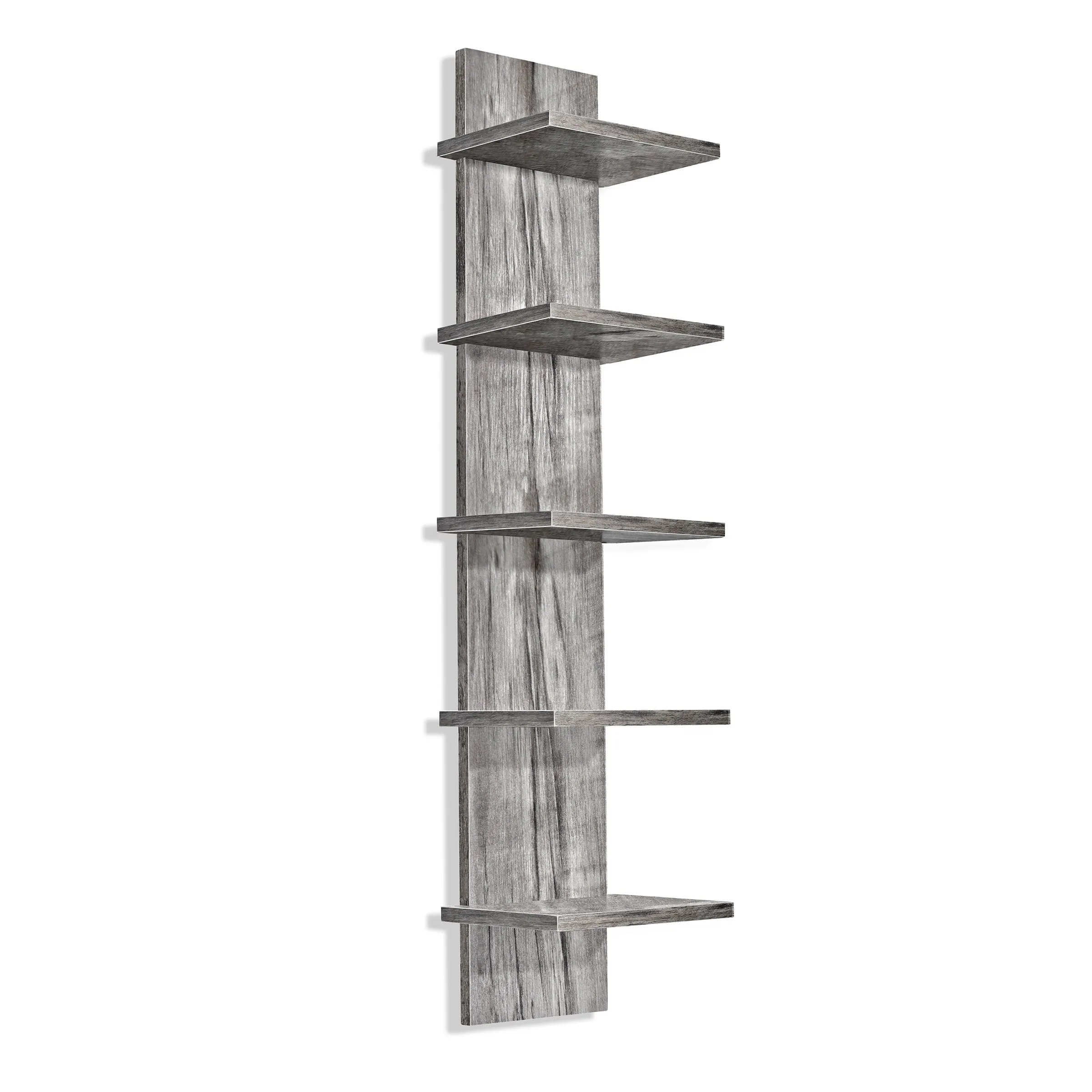 5 Tier Vertical Wall Shelf Unit
