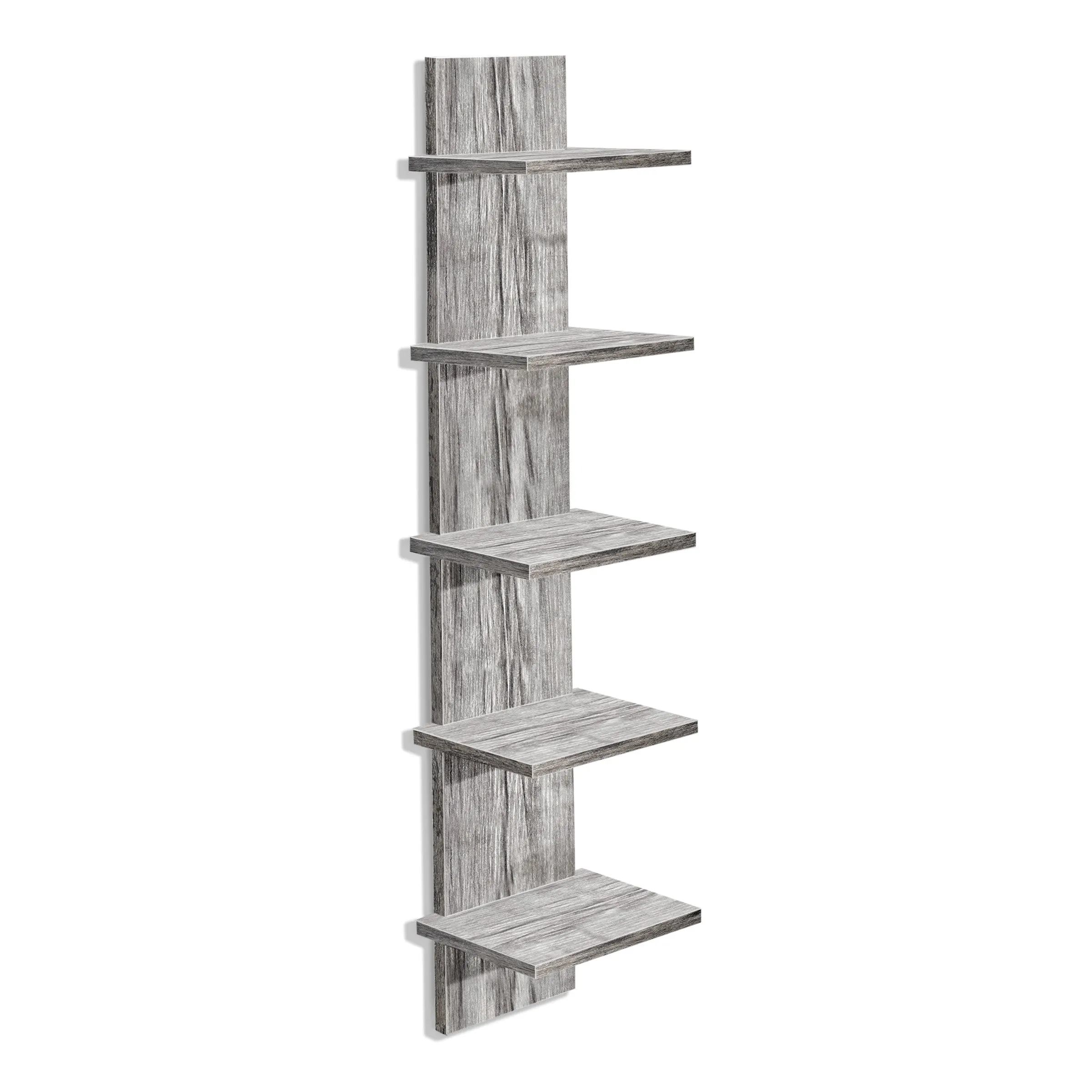 5 Tier Vertical Wall Shelf Unit