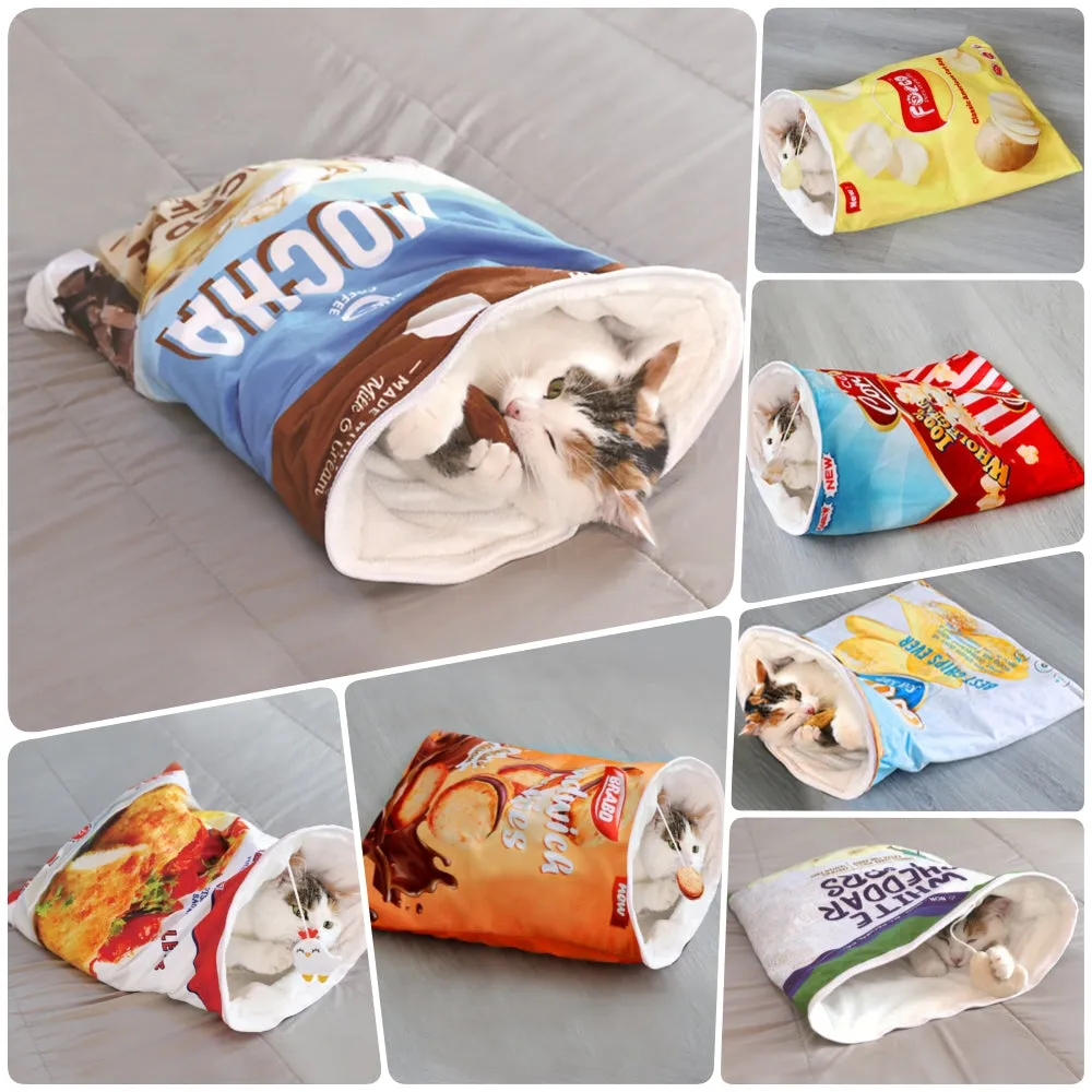 Aiitle Crinkle Cat Winter Tunnel Bag