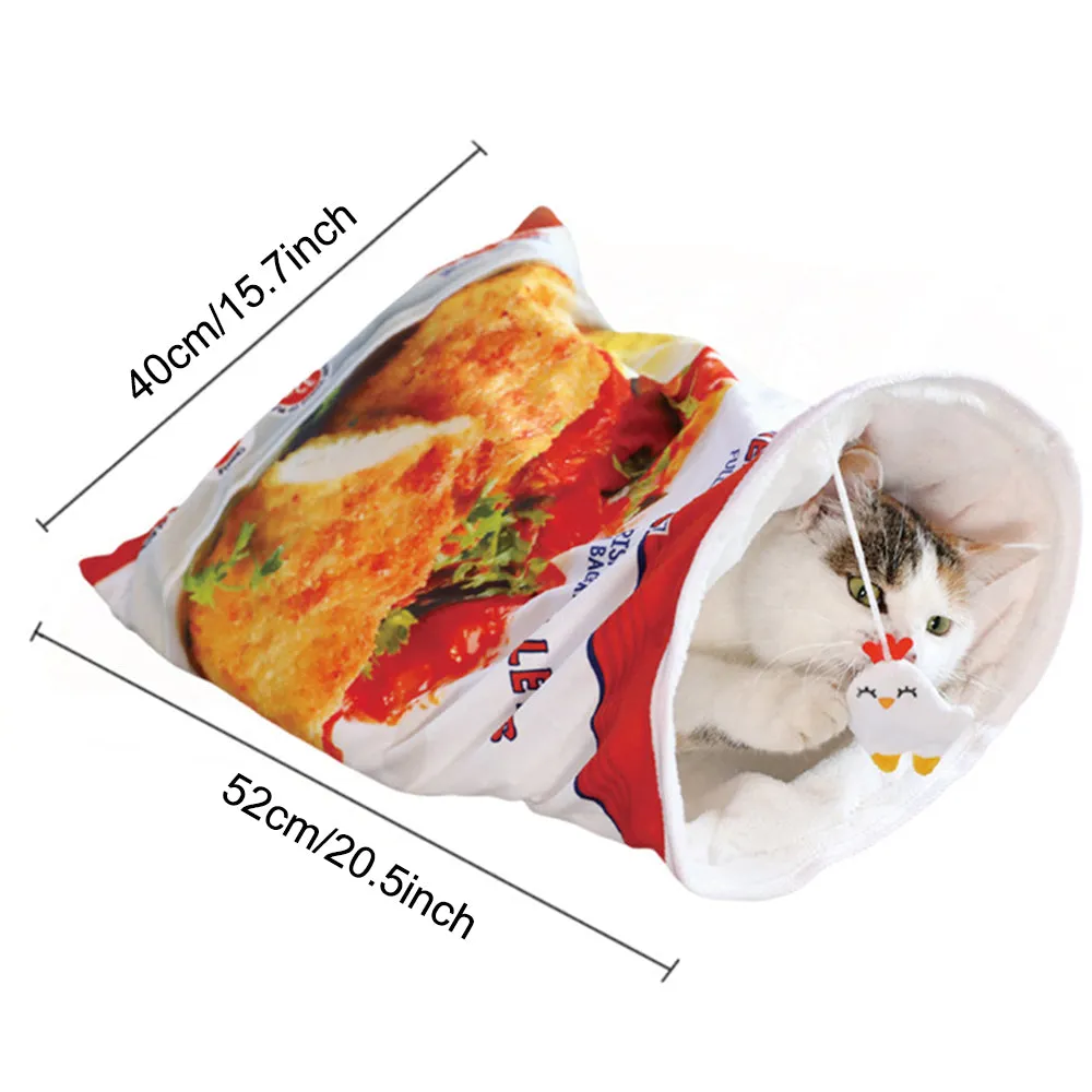 Aiitle Crinkle Cat Winter Tunnel Bag