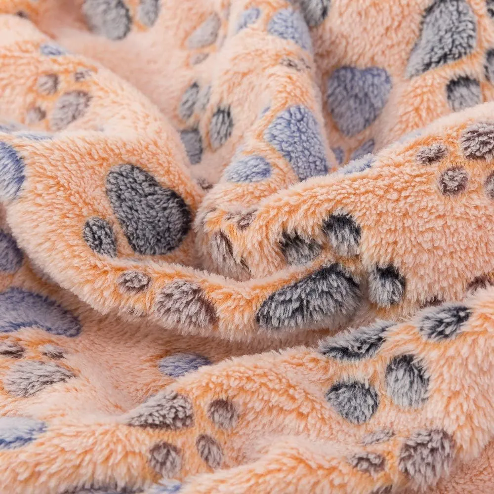 Allisandro Luxurious Dog Blanket, 350 GSM Super Fuzzy Microplush Fleece Pet Blankets for Small Medium Large Dogs and Cats, Brown, 32 x 24 Inches