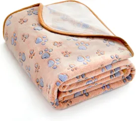 Allisandro Luxurious Dog Blanket, 350 GSM Super Fuzzy Microplush Fleece Pet Blankets for Small Medium Large Dogs and Cats, Brown, 32 x 24 Inches