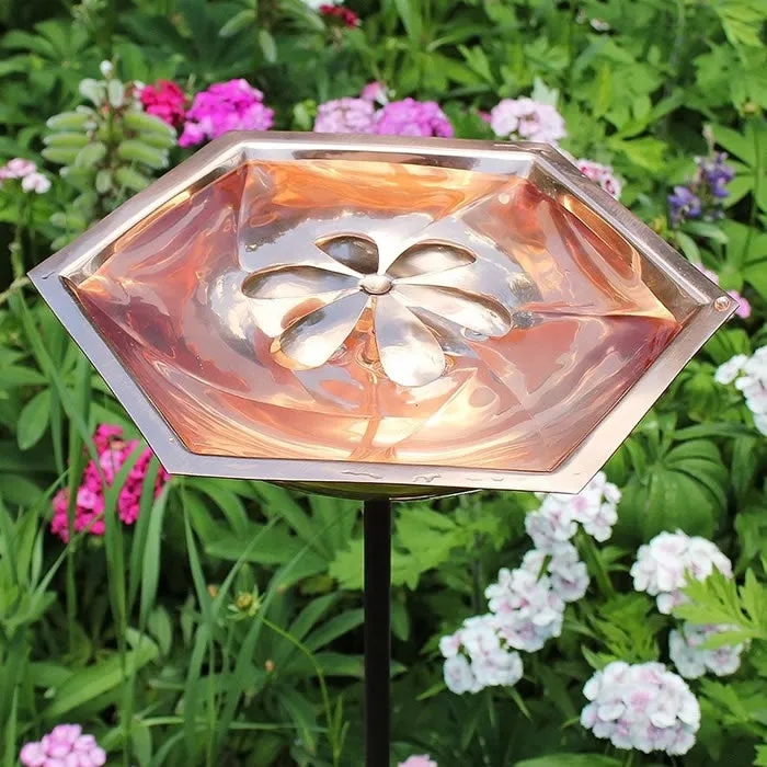 Bee Fountain Bird Bath with Stake
