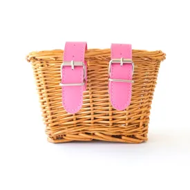 Bike & Scooter Wicker Basket - Pink