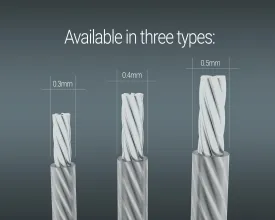 Braided Cord Ø 0.3mm - 0.5mm (2 Meters / 79 Inches)