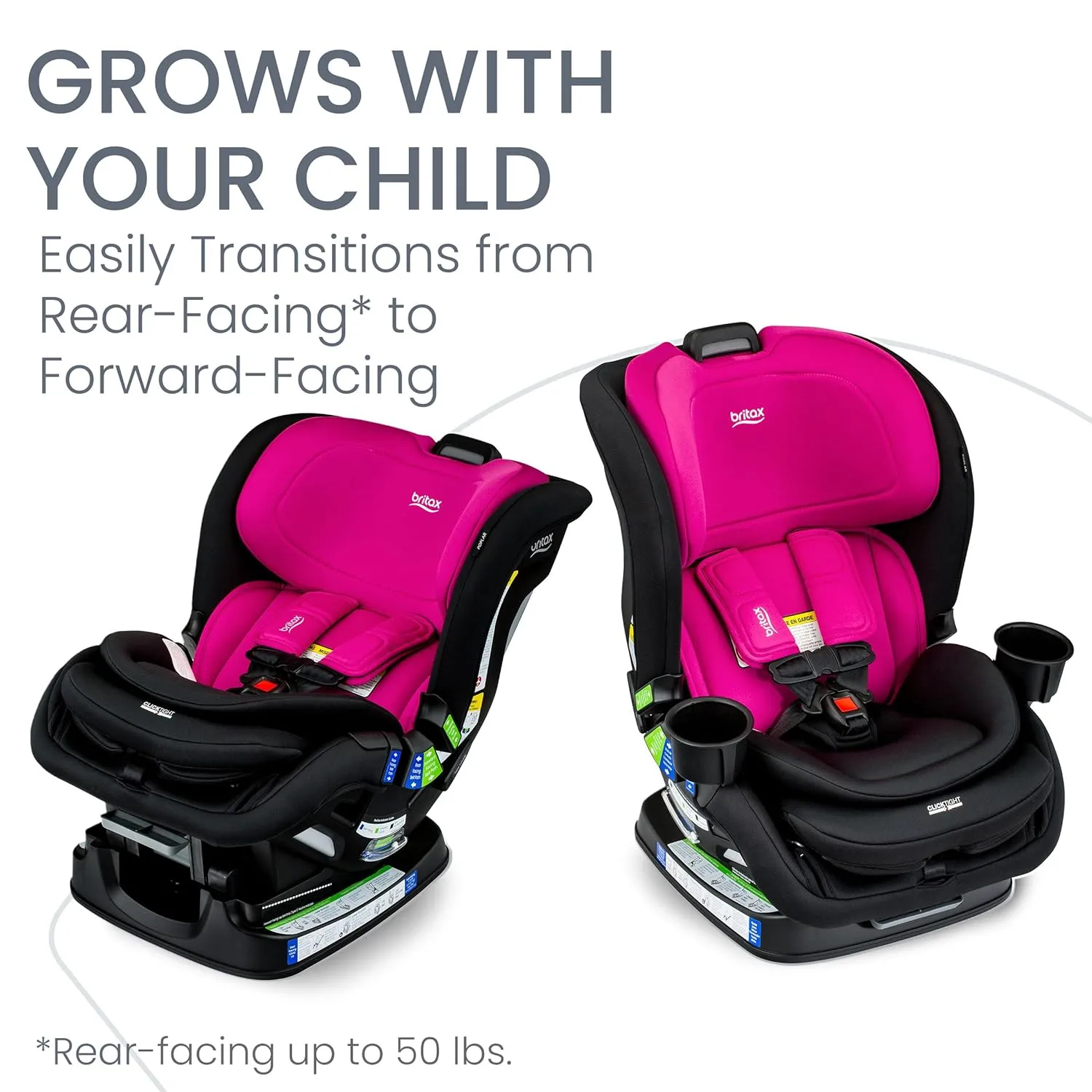 Britax Poplar Convertible Car Seat - Magenta Onyx