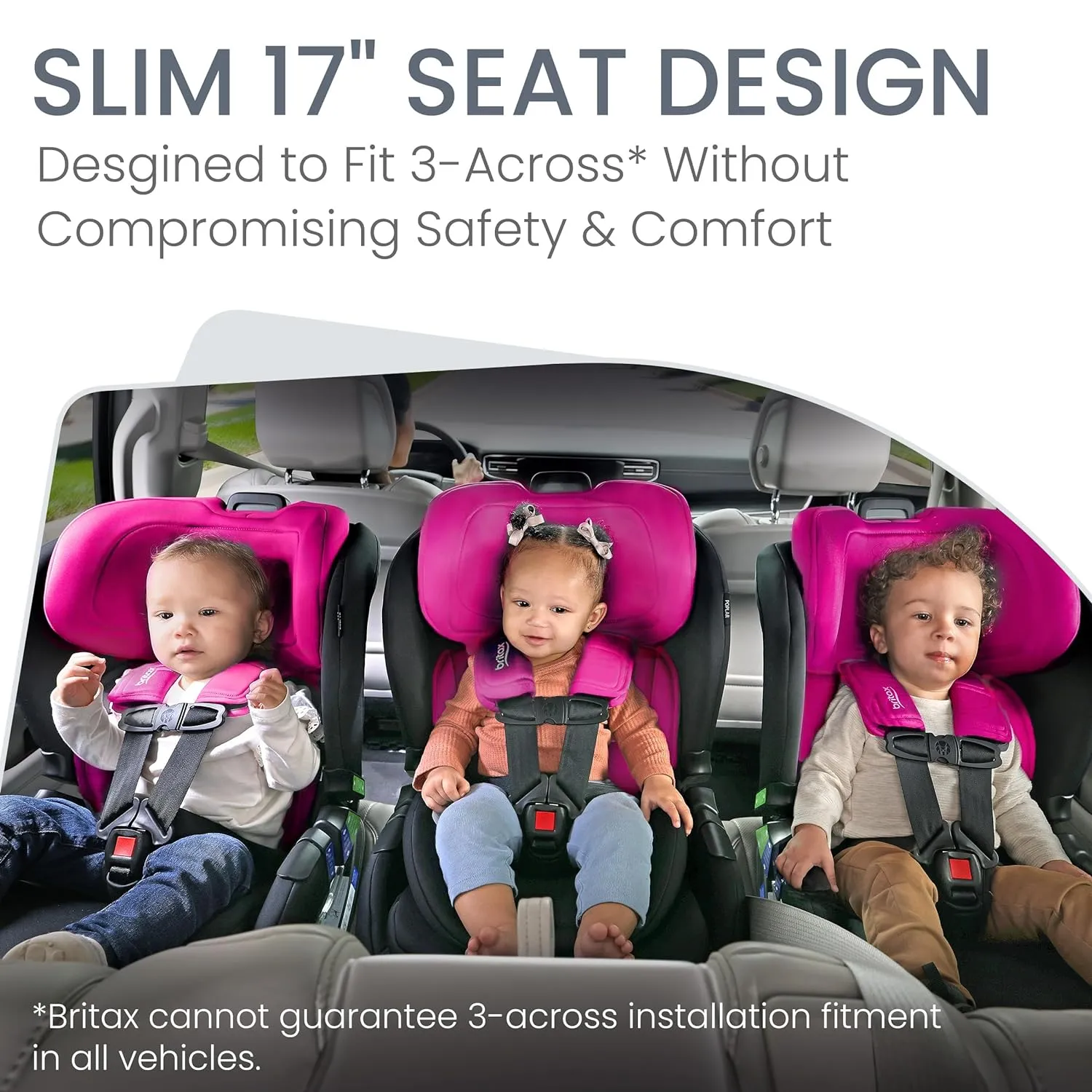 Britax Poplar Convertible Car Seat - Magenta Onyx