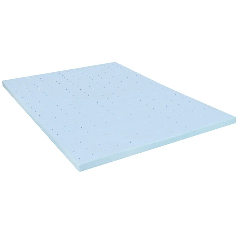 Capri Comfortable Sleep Full 12 Inch CertiPUR-US Certified Foam Pocket Spring Mattress & 2 inch Gel Memory Foam Topper Bundle