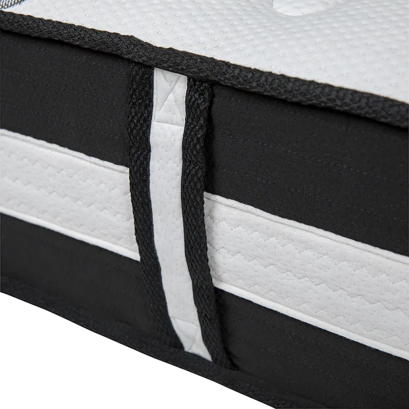 Capri Comfortable Sleep King 12 Inch CertiPUR-US Certified Foam Pocket Spring Mattress & 3 inch Gel Memory Foam Topper Bundle
