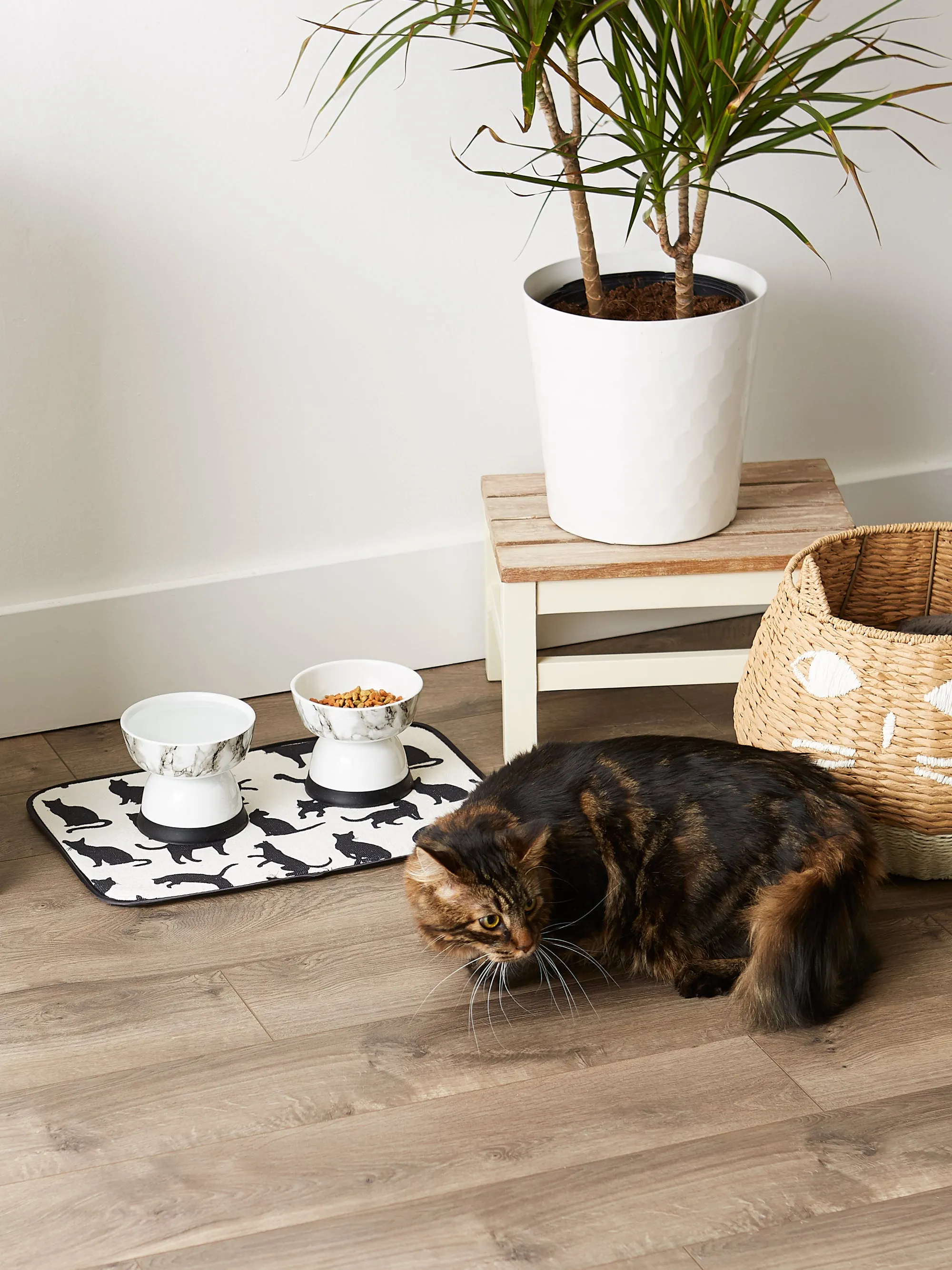 Cat Silhouette Pet Mat