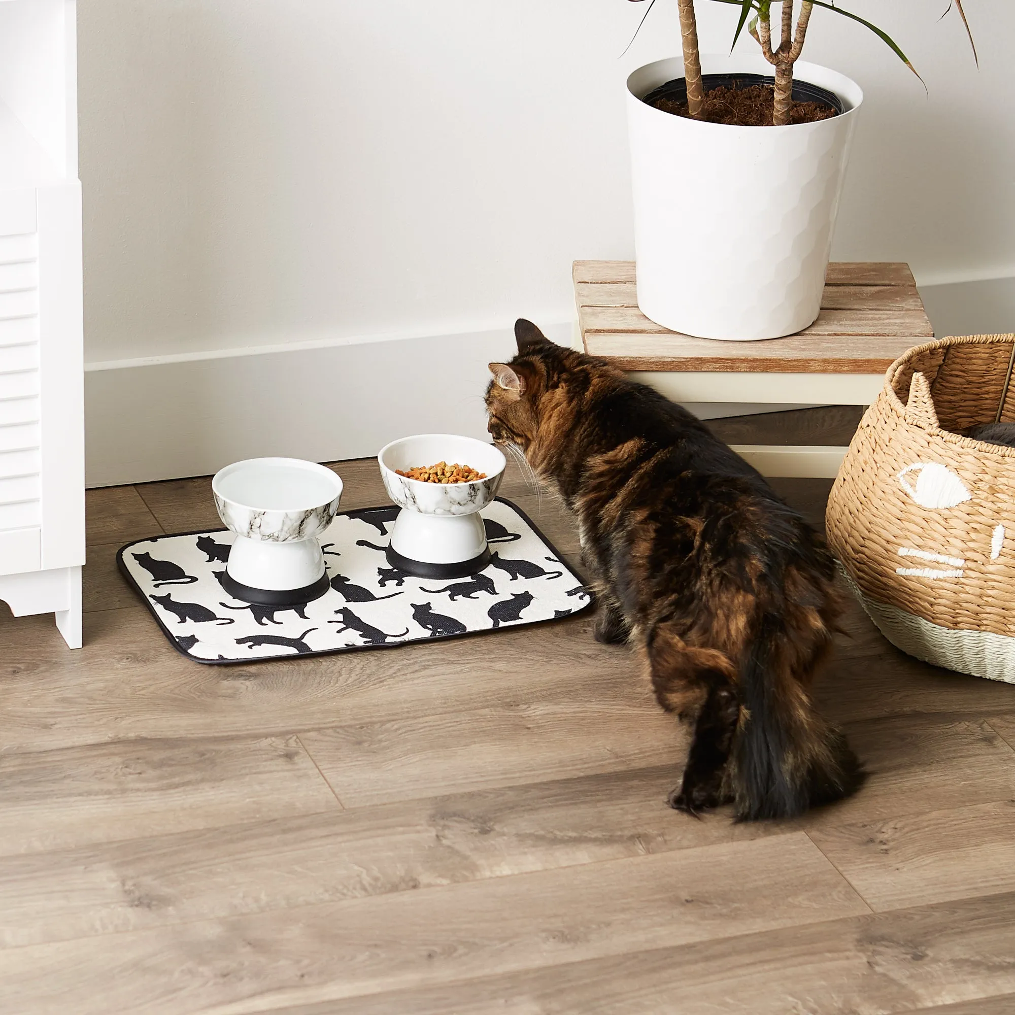 Cat Silhouette Pet Mat