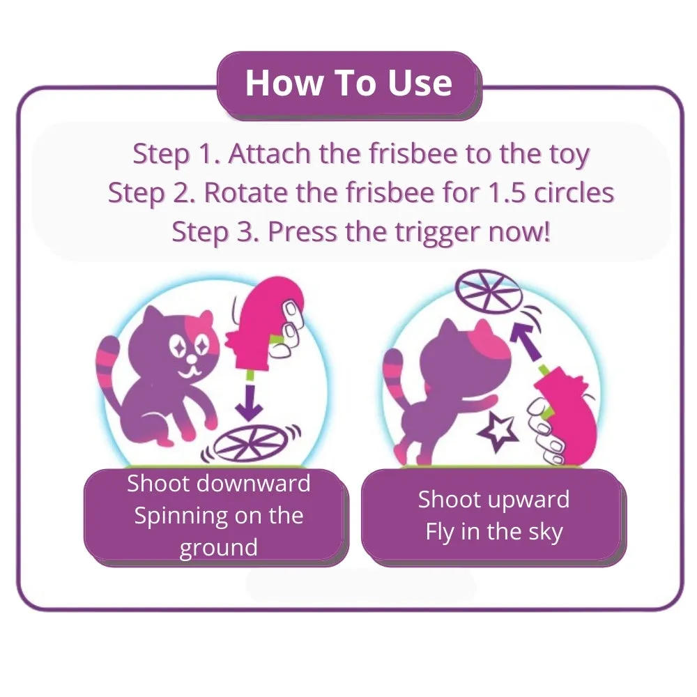 CattyMan Cat Fetch Toy Frisbee