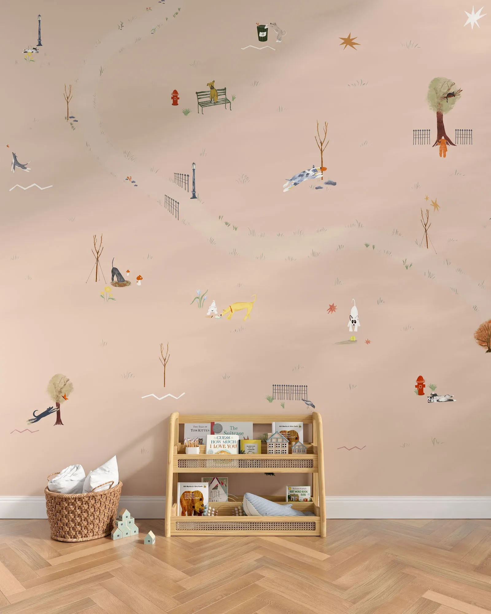 Central Park Dogs Wall Mural