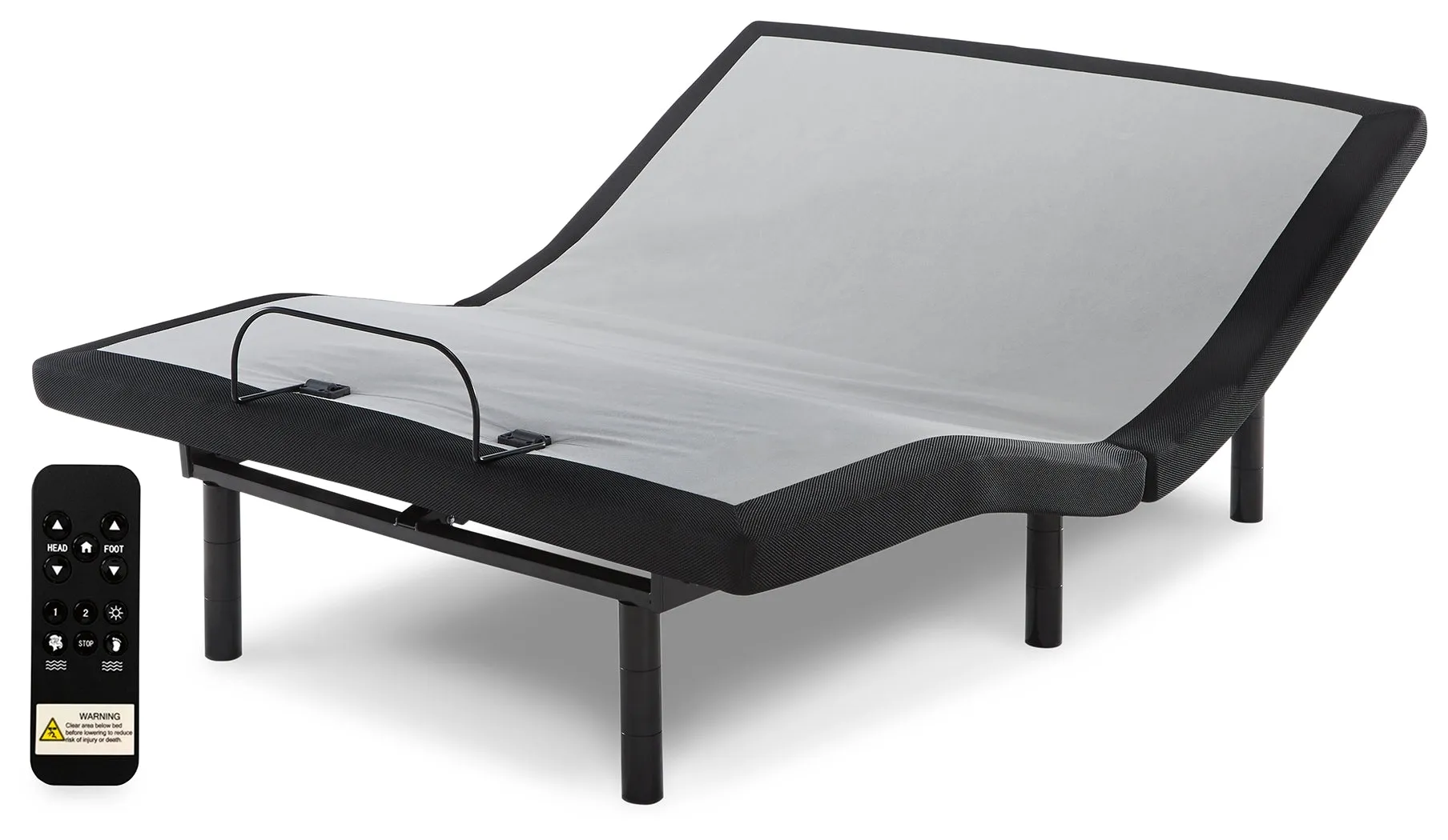 Chime 8 Inch Memory Foam King Mattress in a Box with Head-Foot Model Better King Adjustable Base