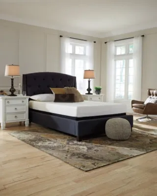 Chime 8 Inch Memory Foam King Mattress in a Box with Head-Foot Model Better King Adjustable Base
