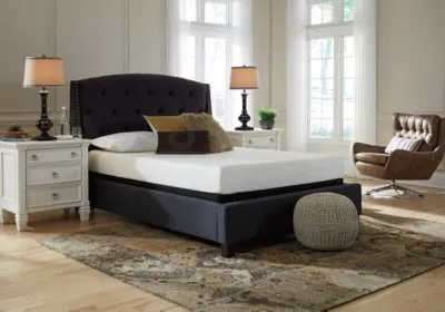 Chime 8 Inch Memory Foam King Mattress in a Box with Head-Foot Model Better King Adjustable Base