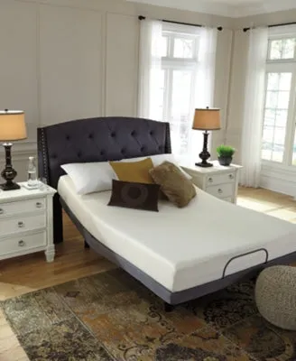 Chime 8 Inch Memory Foam King Mattress in a Box with Head-Foot Model Better King Adjustable Base