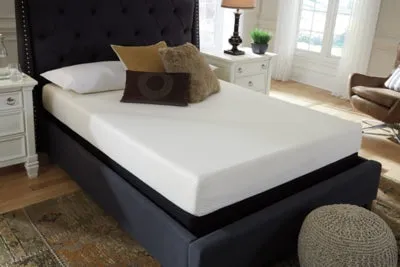 Chime 8 Inch Memory Foam King Mattress in a Box with Head-Foot Model Better King Adjustable Base