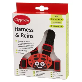 Clippasafe Designer Webbing Baby Harness - Lady Bug