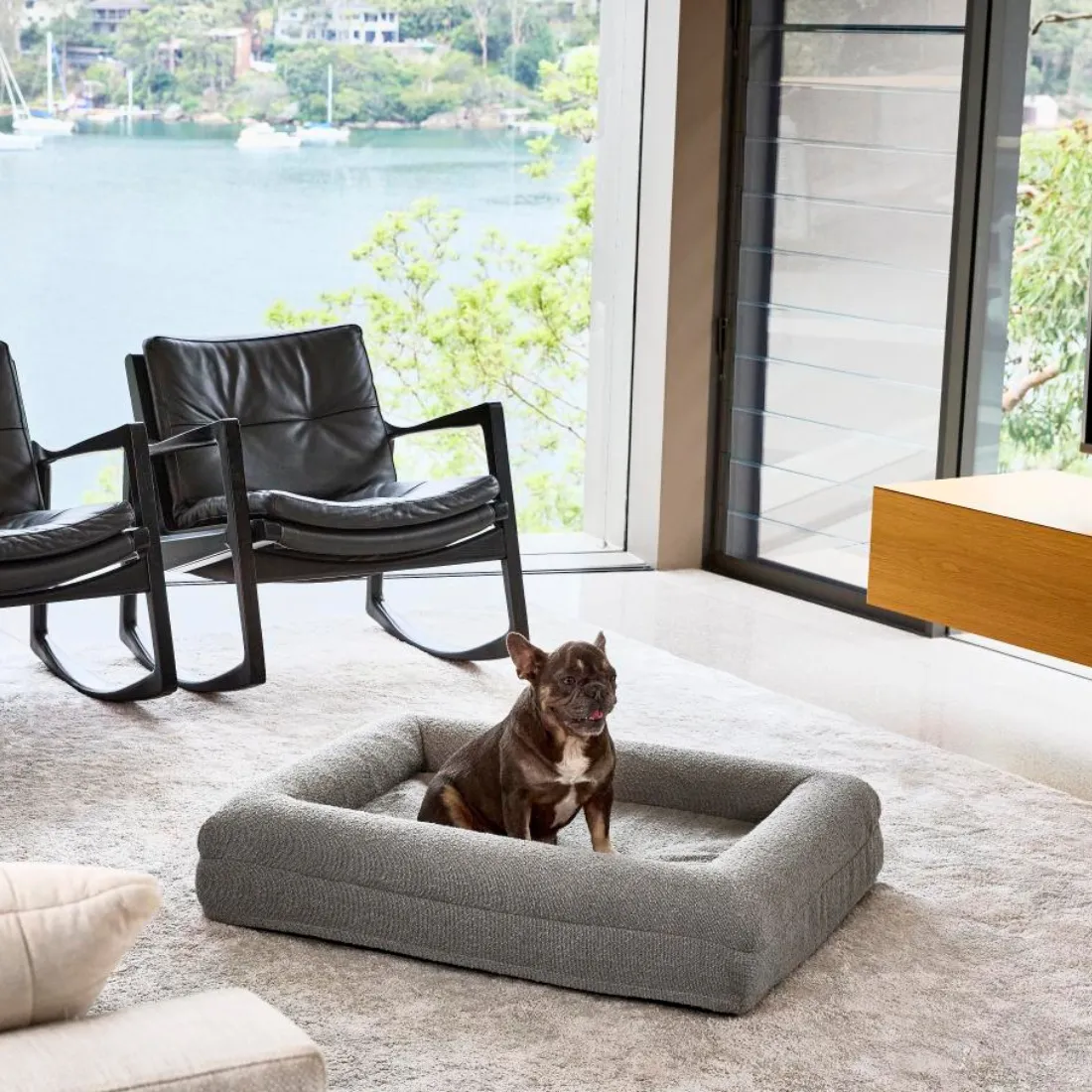 Dazy Dog Bed Cover Boucle Pebble