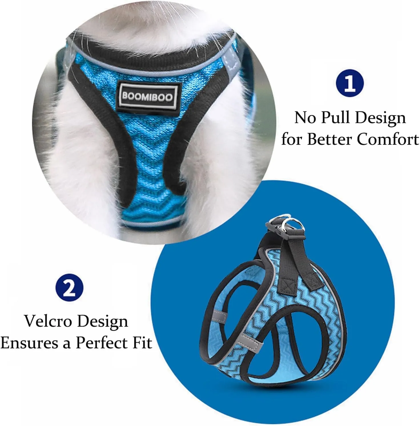 Dog Harness with Leash Set, No Pull Adjustable Reflective Step-in Puppy Pet Vest Harnesses for Small Medium Large Dogs and Cats,Red M