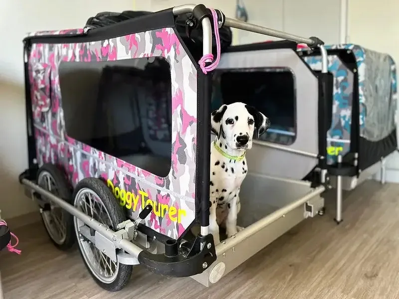 Doggy Tourer Beethoven XL 4-Wheel Dog Bike Trailer