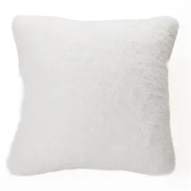 DOUDOU WHITE FAUX FUR EUROPEAN PILLOW