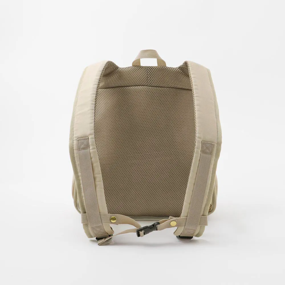 drawstring mesh front-pack - beige