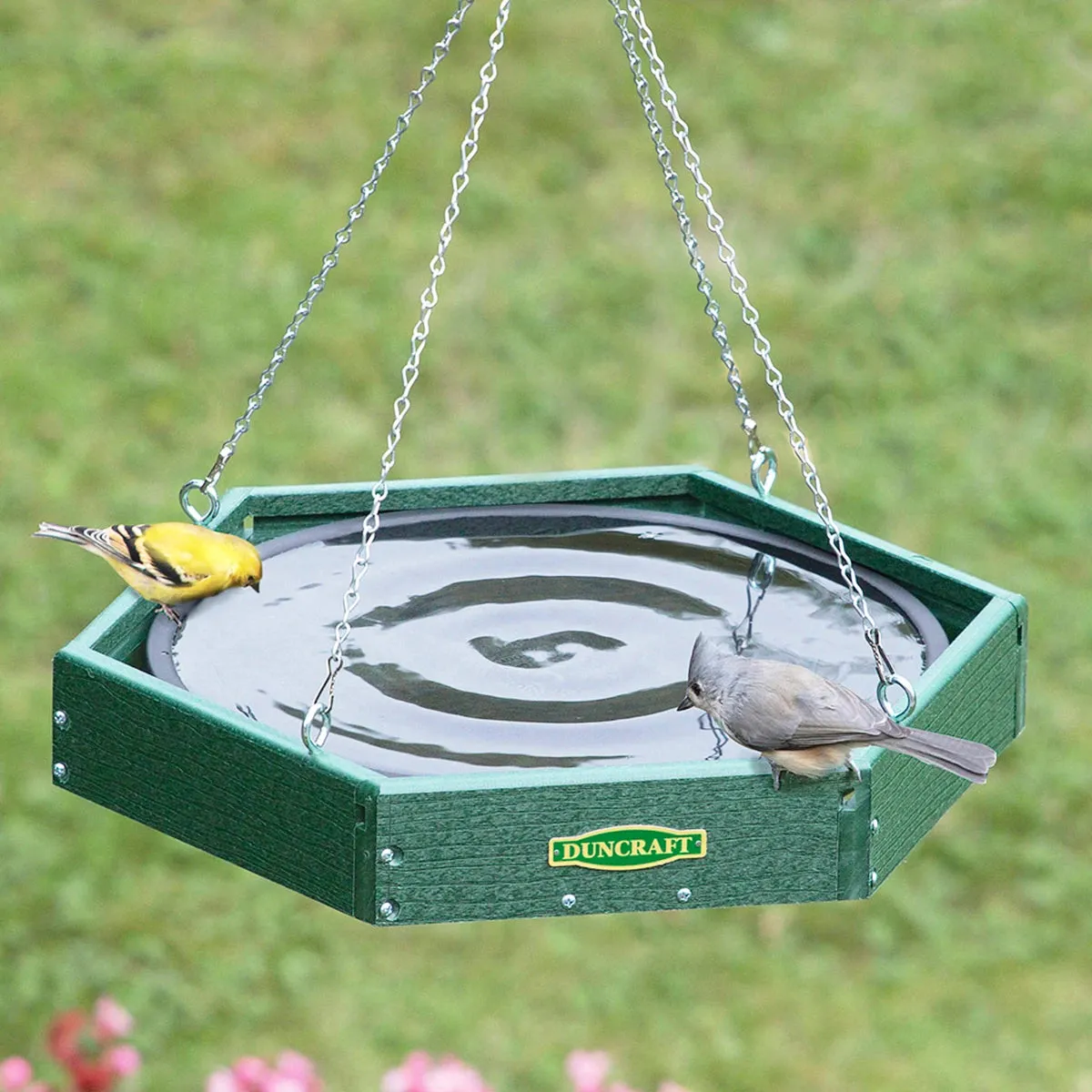 Duncraft Hanging Hexagon Bird Bath