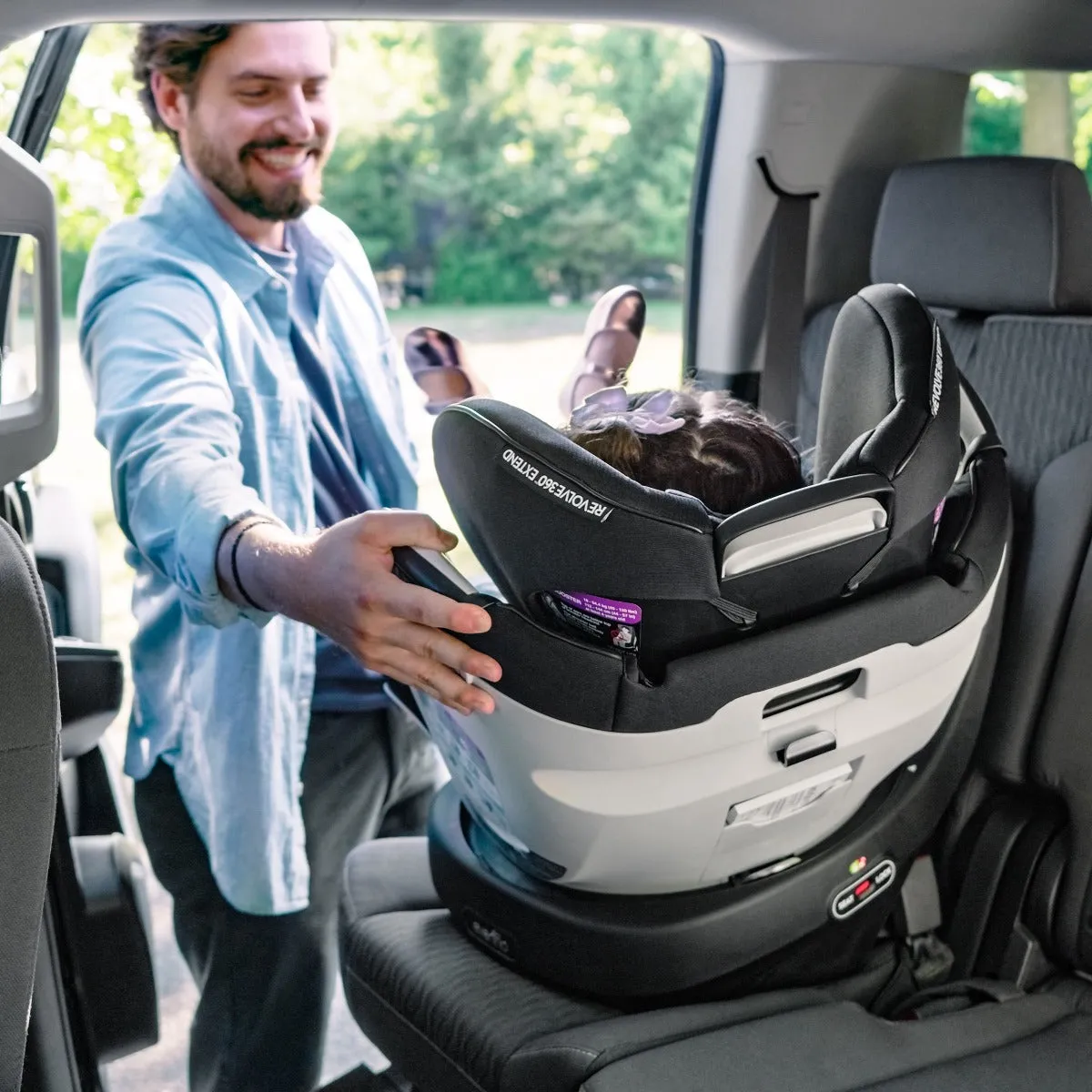 Evenflo - Gold Revolve360 Extend All-In-One Rotational Car Seat w/ Sensorsafe