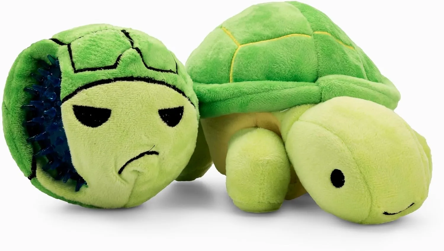 Flourish Pets 3 in 1 Multi-Layer Chew Toy for Active Dogs | Non-Toxic BPA Free Double Stitched Soft Fabric Exterior Dog Toys | Long-Lasting Dog Plush Toys  Small Turtle 7.5"