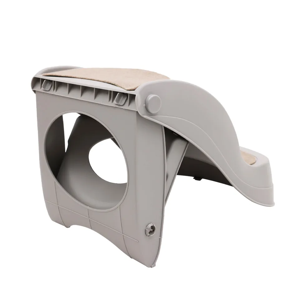 Furtastic 38cm Foldable Pet Stairs Ramp (Grey)
