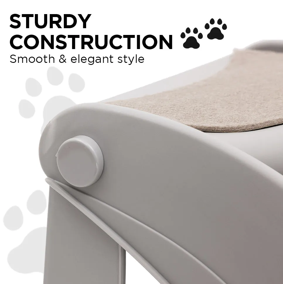 Furtastic 38cm Foldable Pet Stairs Ramp (Grey)