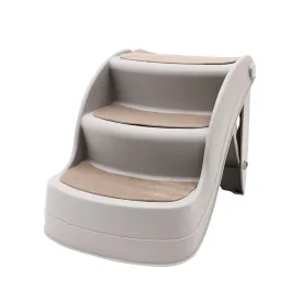 Furtastic 38cm Foldable Pet Stairs Ramp (Grey)