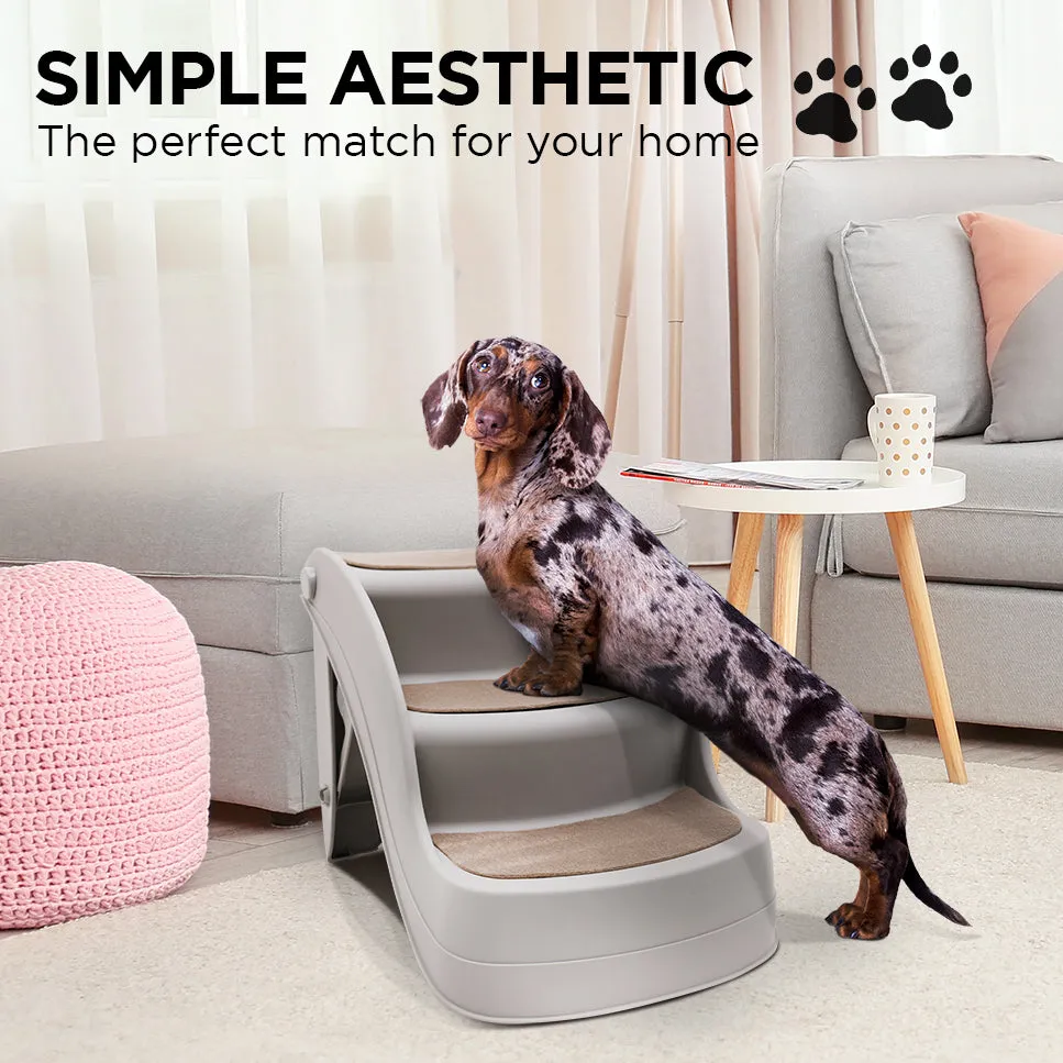 Furtastic 38cm Foldable Pet Stairs Ramp (Grey)