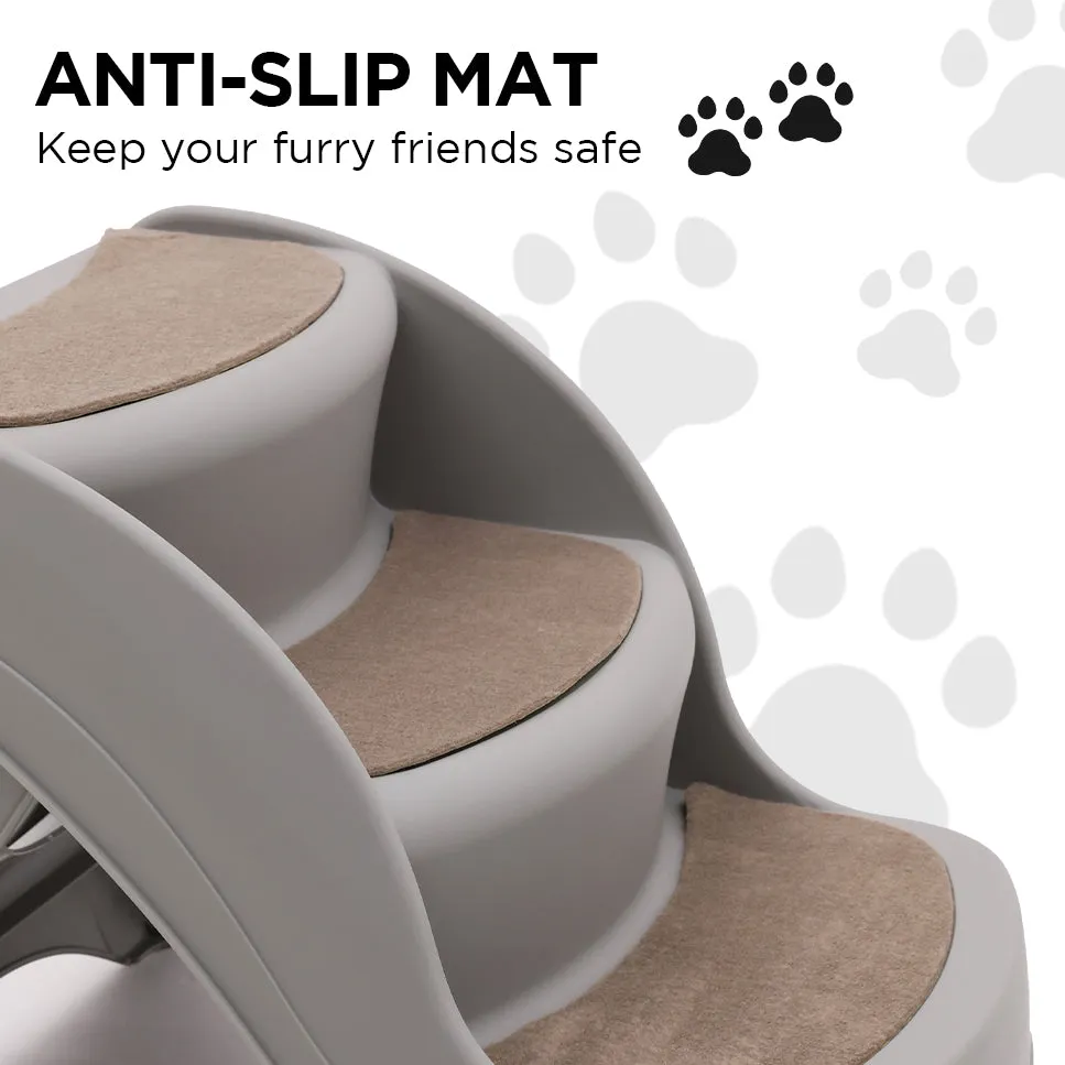 Furtastic 38cm Foldable Pet Stairs Ramp (Grey)