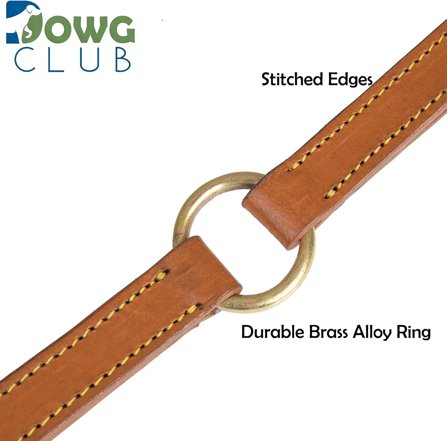 Genuine Leather Coupler for Dog Leash for Walking 2 Dogs | Multipurpose, Can be Used as Safety Seatbelt Leash in car, Backup Clip for Dog Harness | 20 (Coupler Tan)