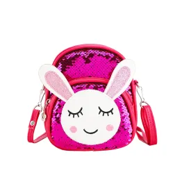 Glitter Bunny Backpack - Hot Pink