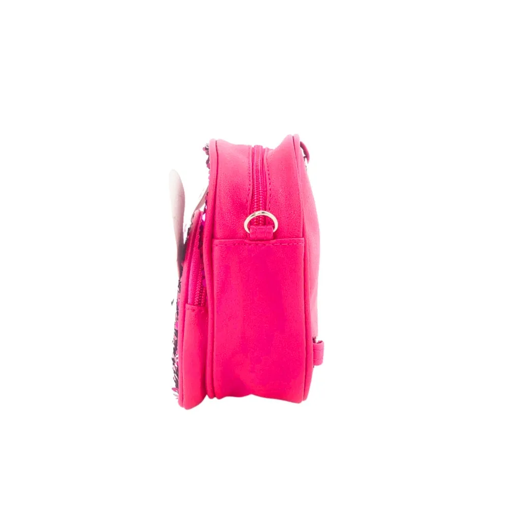 Glitter Bunny Backpack - Hot Pink