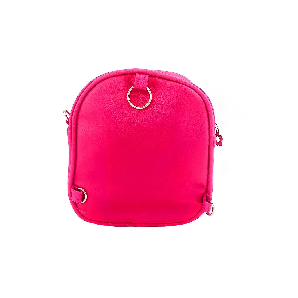 Glitter Bunny Backpack - Hot Pink